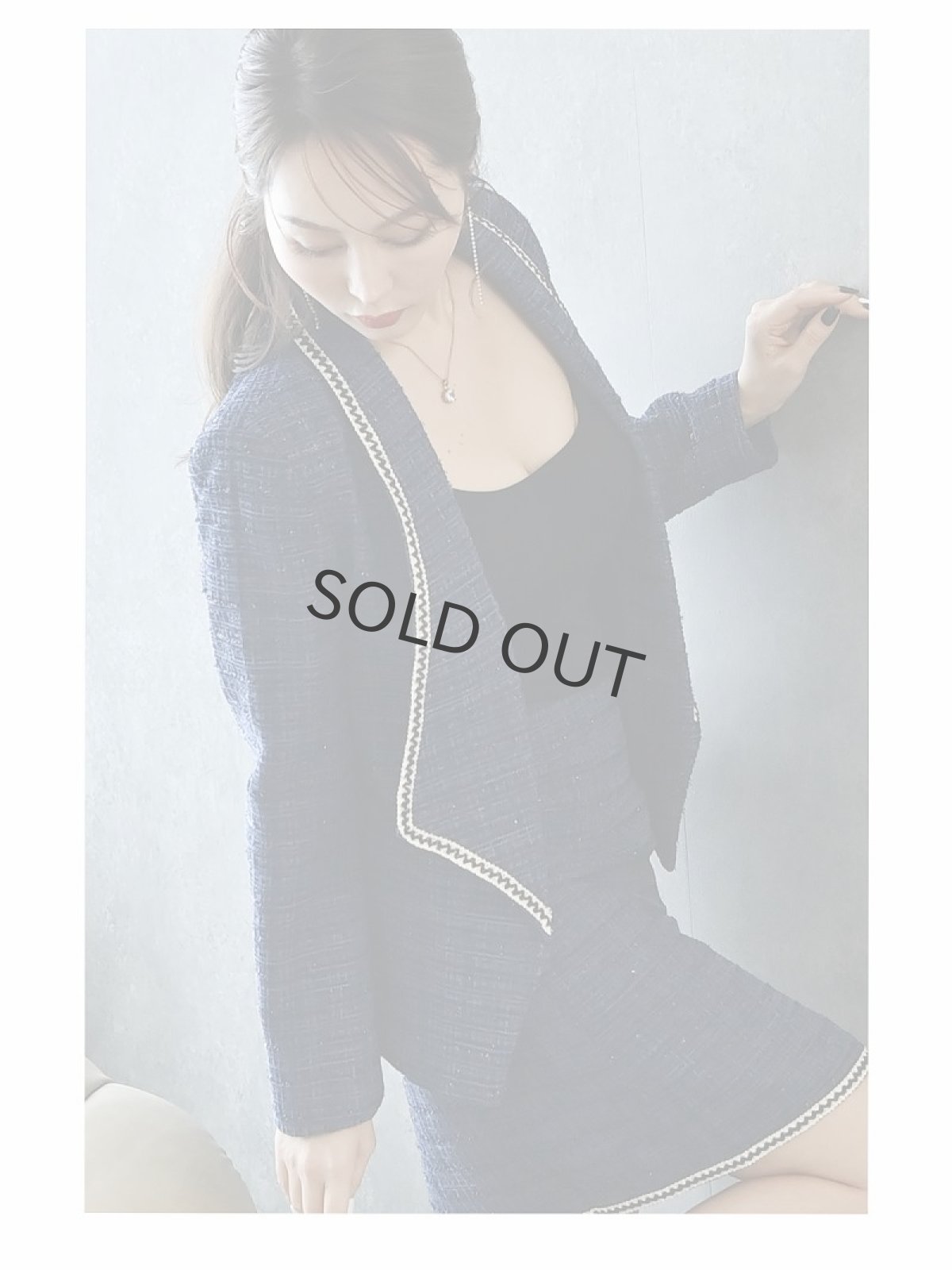 画像4: XXXL 5L ツイード 大きいサイズ ネイビー Belsia.LUX(S/M/L/XL/XXL/XXXL/XXXXL)(ネイビー) (4)