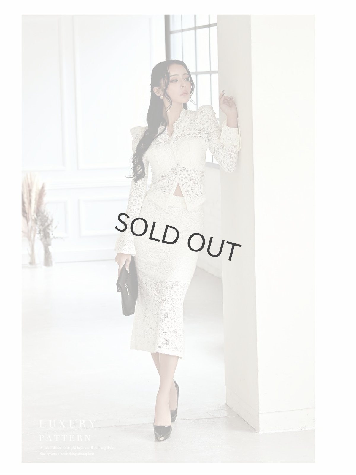 画像2: レース インポート セットアップ 韓国ワンピース セレブワンピース DaysPiece(S/M/L/XL/XXL)(ホワイト/ブラック) (2)