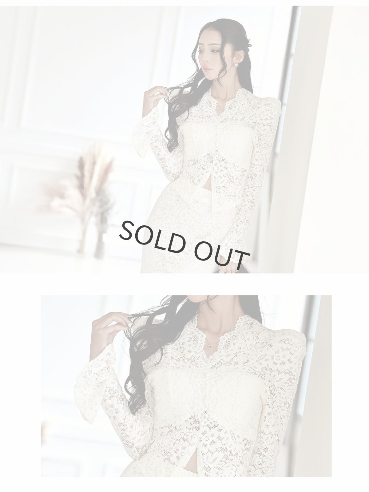 画像4: レース インポート セットアップ 韓国ワンピース セレブワンピース DaysPiece(S/M/L/XL/XXL)(ホワイト/ブラック) (4)