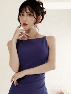 画像2: キャバドレス ロング ラメ スリット オーロラビジュー 華奢魅せ ウエストくびれ Belsia(S/M/L)(レッド/ブラック/ブルー) (2)
