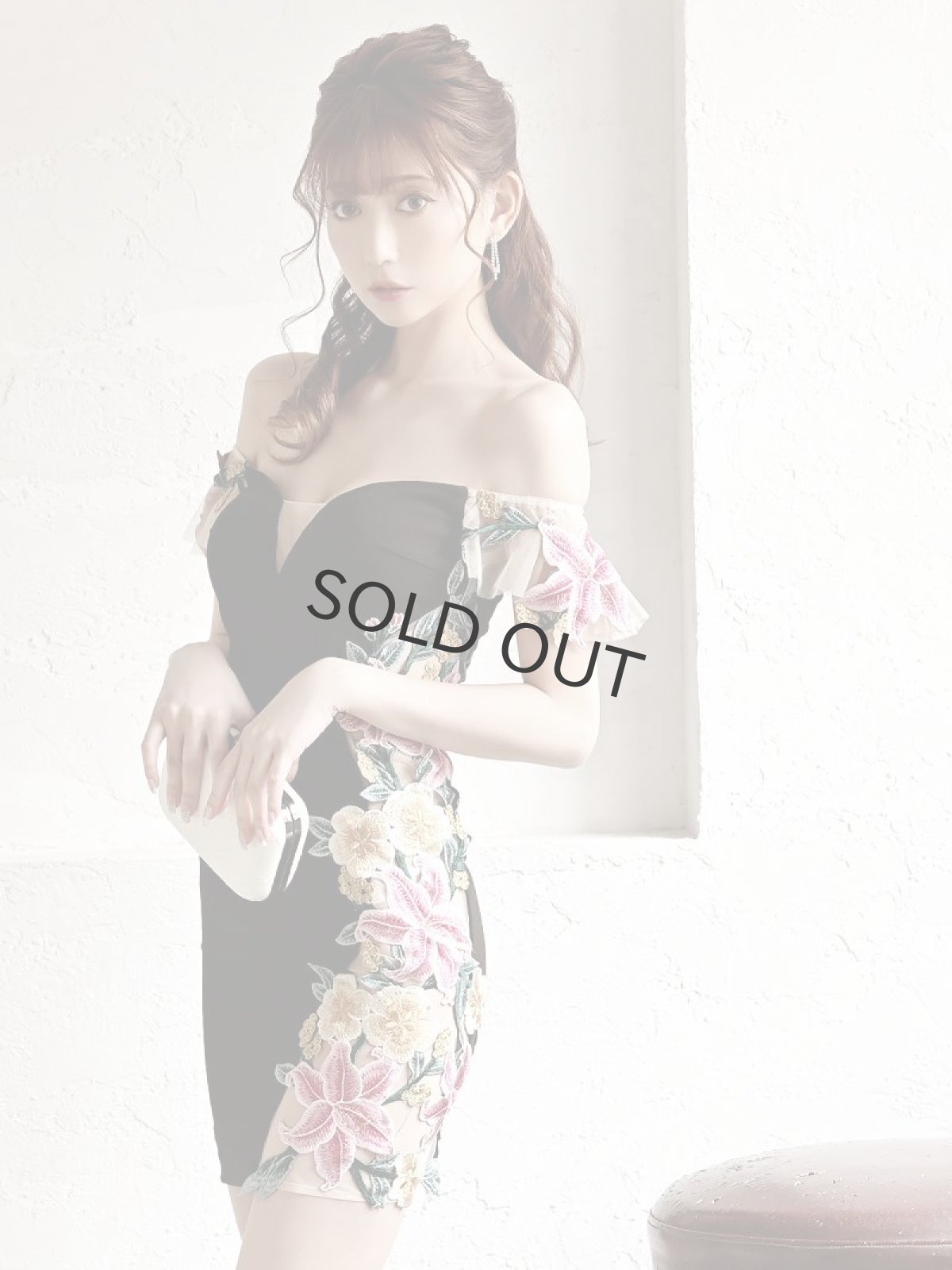 画像4: キャバドレス ミニ キャバドレス キャバクラ ナイトドレス お水 エロ Belsia(S/M/L)(ホワイト/ブラック) (4)