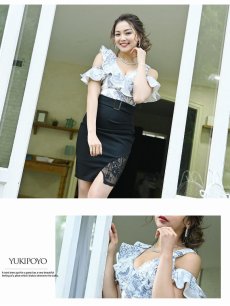 画像5: キャバドレス ミニ キャバドレス ナイトドレス ミニ丈 上品 大人 Belsia(S/M/L)(ブラック) (5)