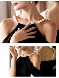 画像4: キャバドレス ミニ キャバドレス 膝丈 韓国 パール 黒 DaysPiece(S/M/L/XL(2L))(ブラック) (4)