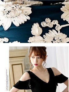 画像2: キャバドレス ミニ キャバドレス ミニドレス 同伴 上品 大人 Belsia(S/M/L)(ワイン/ベージュ/ターコイズ) (2)