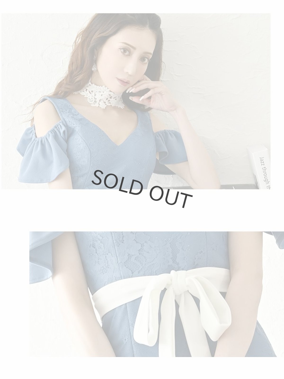 画像3: キャバドレス ミニ 膝丈 キャバドレス ミニ丈 キャバ嬢 パーティードレス Belsia(S/M/L)(ピンク/ブルー) (3)