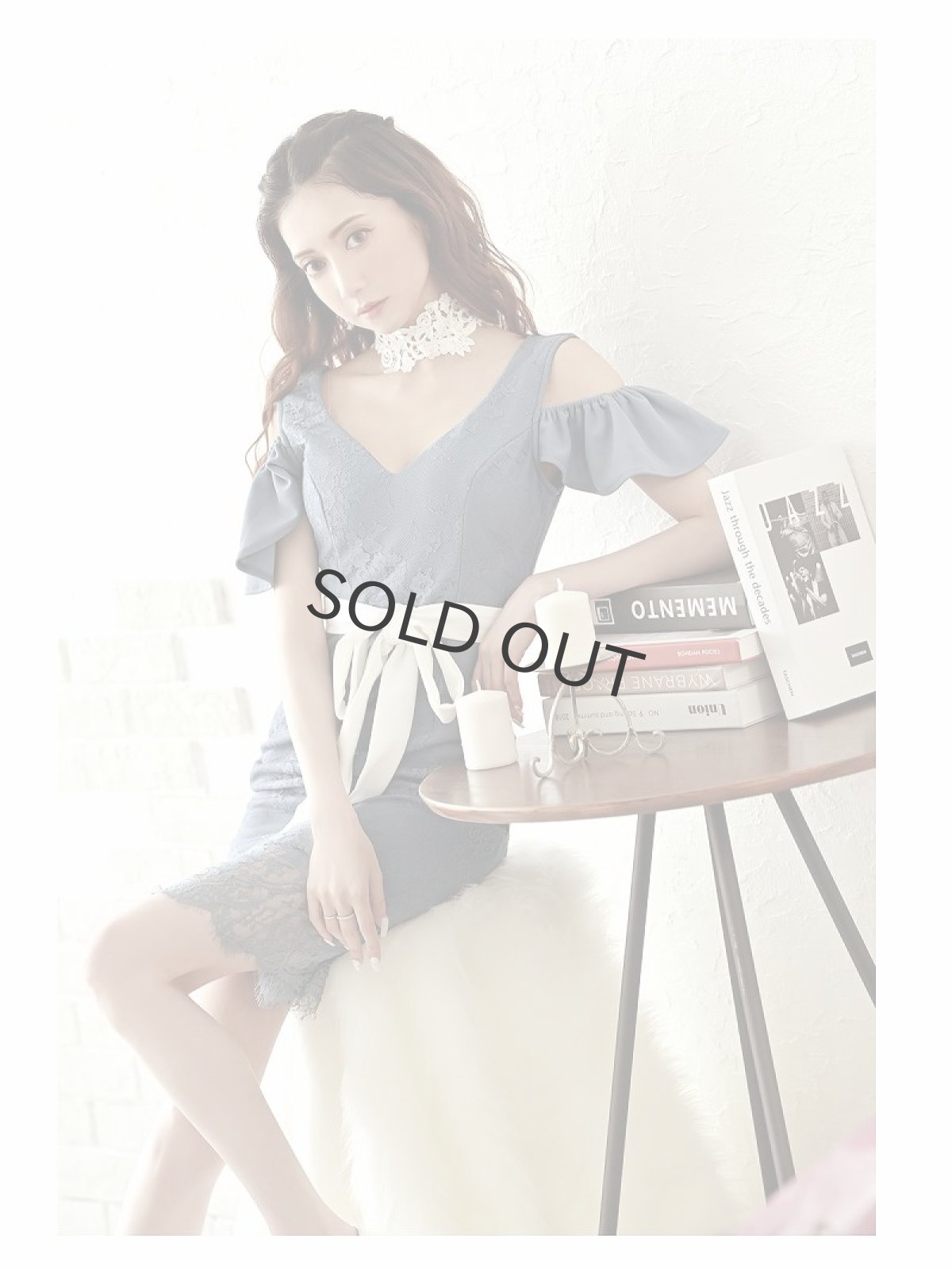 画像4: キャバドレス ミニ 膝丈 キャバドレス ミニ丈 キャバ嬢 パーティードレス Belsia(S/M/L)(ピンク/ブルー) (4)