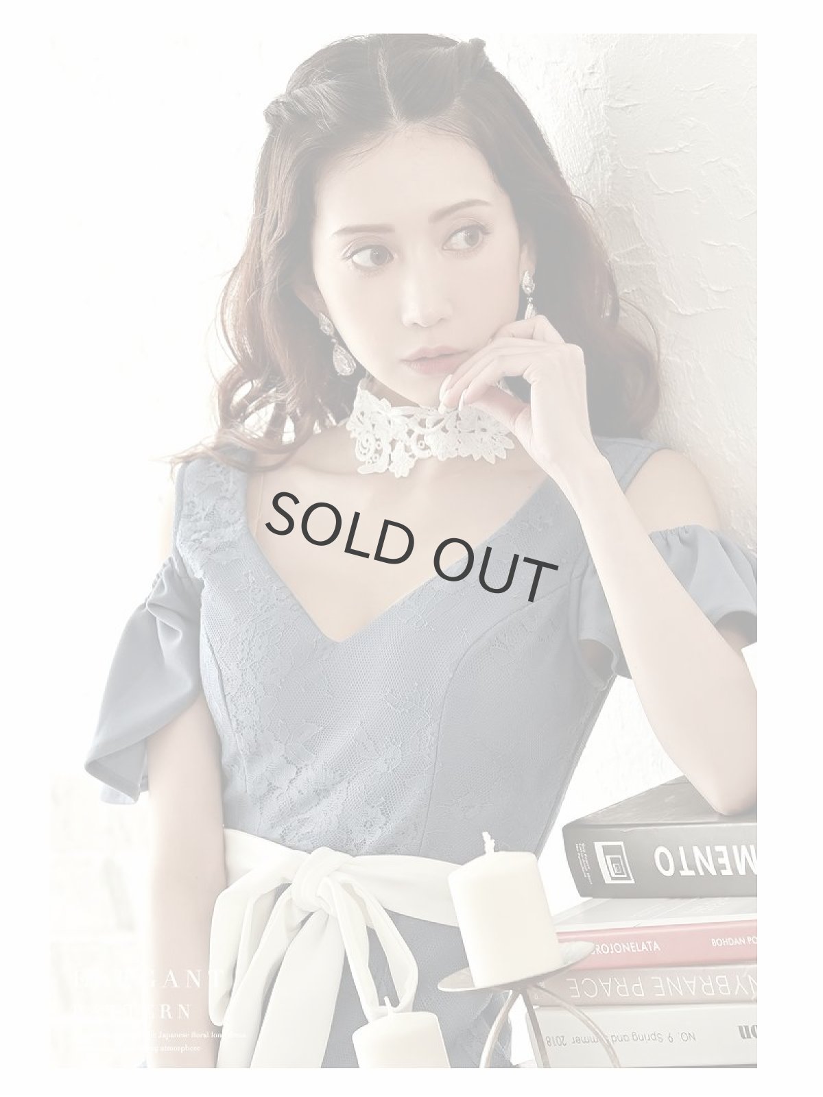 画像5: キャバドレス ミニ 膝丈 キャバドレス ミニ丈 キャバ嬢 パーティードレス Belsia(S/M/L)(ピンク/ブルー) (5)