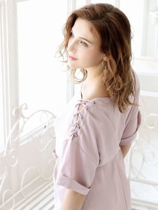 画像5: ワンピース キャバドレス ワンピース タック コクーン ミモレ丈 ミディアム丈 DaysPiece(M)(ベージュ/グリーン/ピンク/ブラック/アイボリー) (5)