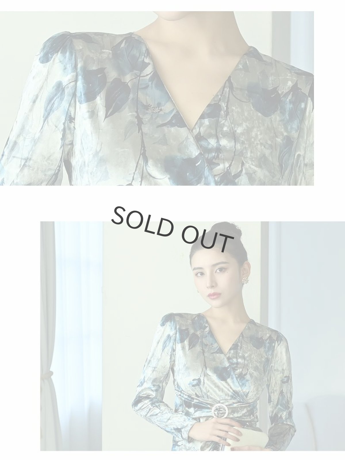 画像3: ワンピース キャバドレス 韓国ドレス ビロード シャーリング ストレッチ 同伴 DaysPiece(S/M/L)(ピンク/ブルー) (3)