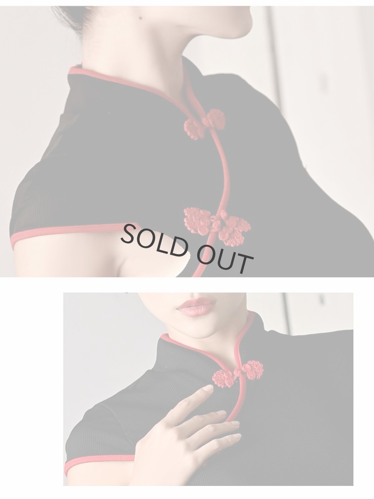 画像3: ワンピース キャバドレス キャバドレス 袖付 膝丈 sexy カッティング DaysPiece(S/M/L)(ブラック) (3)