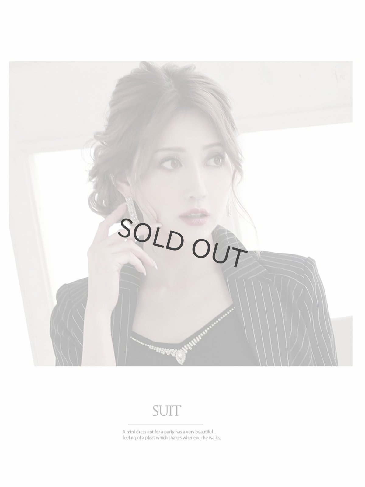 画像3: キャバスーツ コンパニオン キャバ嬢 ナイトスーツ 式スーツ セットアップ Belsia(S/M/L/XL)(ブラック) (3)