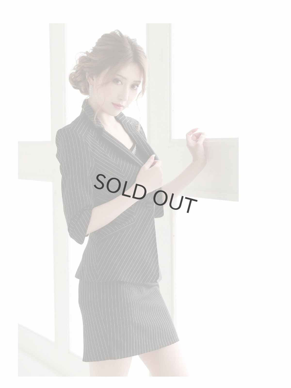 画像4: キャバスーツ コンパニオン キャバ嬢 ナイトスーツ 式スーツ セットアップ Belsia(S/M/L/XL)(ブラック) (4)