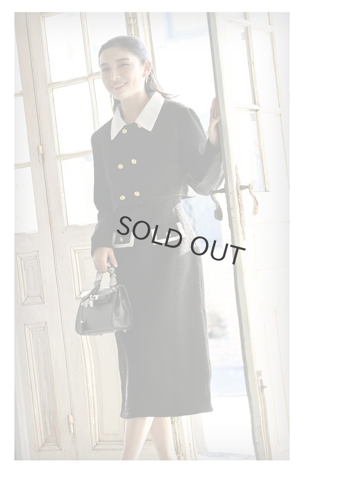 画像3: キャバスーツ 韓国 コンパニオン レディース ママスーツ ワンピーススーツ DaysPiece(S/M)(ブラック) (3)