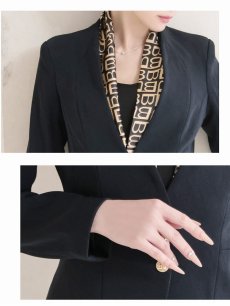 画像3: キャバスーツ 赤スーツ ウエスト細見せ 上質 高級 タイトスカート Belsia.LUX(S/M/L/XL(2L))(レッド/ネイビー) (3)