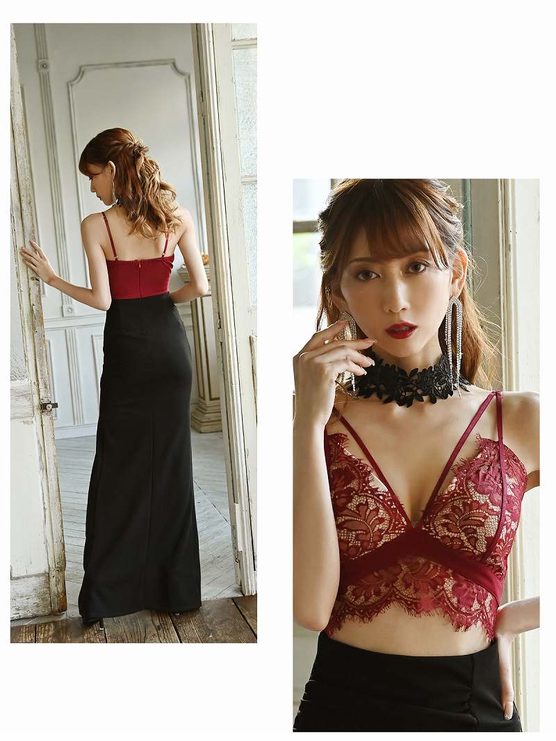 キャバドレス ロング スリット えちえち セクシー 大人 キャバ嬢